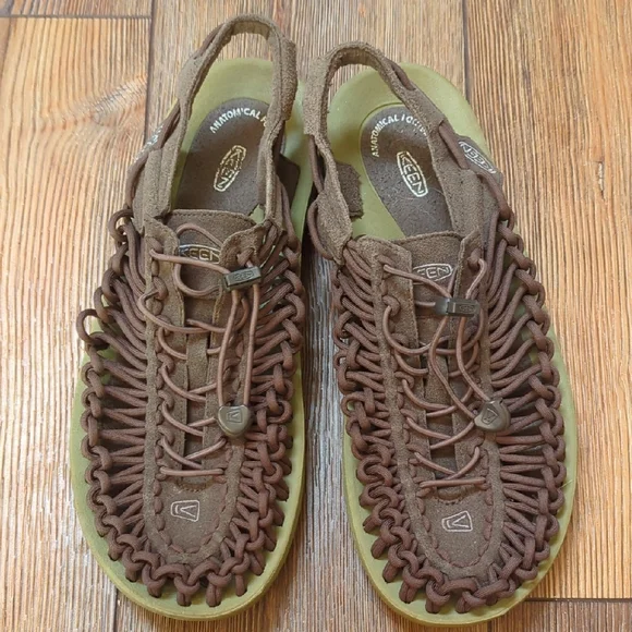 Keen Men\'s Brown Woven Sandals New KEEN Newport Size 11.5 Bison Brown Waterproof Hiking  main image 3